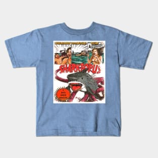 Sharktopus Lobby Poster Retro wash edition Kids T-Shirt